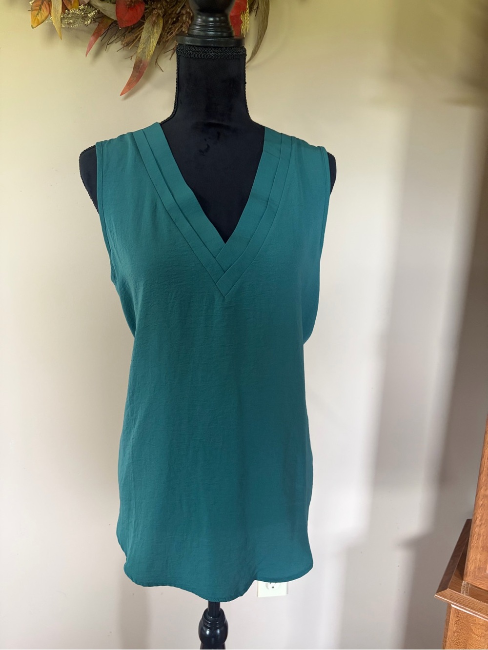 Maurices Teal V-Neck Sleeveless Camisole